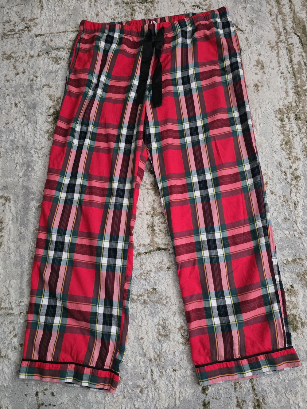 Victoria's Secret Multicolor Plaid Lounge Pants Size XL Soft Cotton